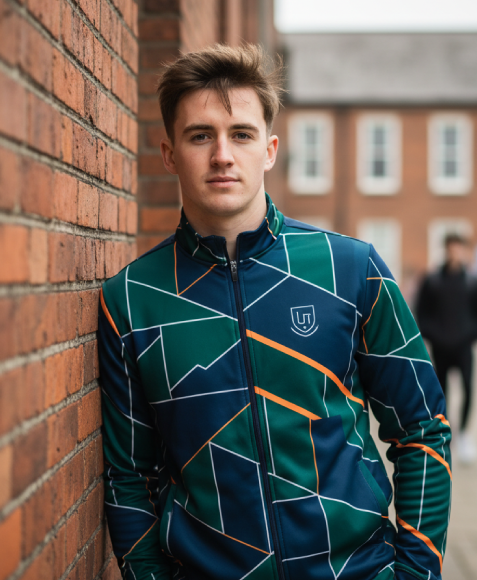 full zip sublimated zip top